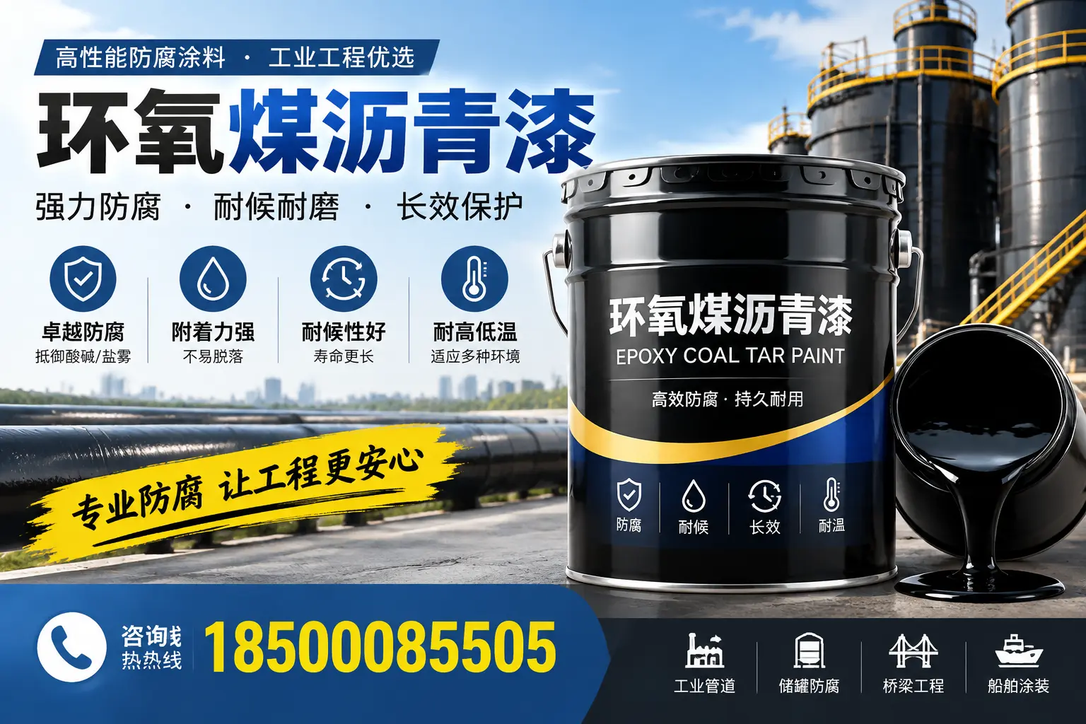 环氧煤沥青漆的施工方法与注意事项,确保在临河顺利完成